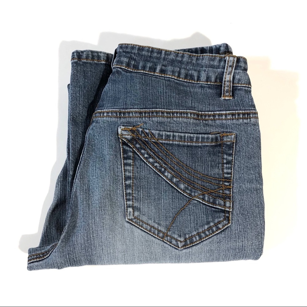 CAbi Low Rise Stretch Boot Cut Jeans